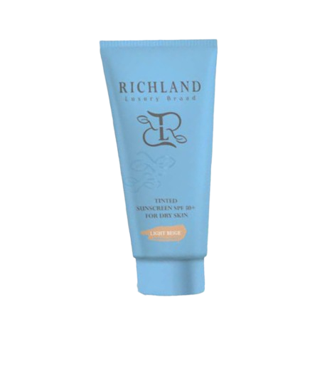 کرم ضد آفتاب رنگی +SPF50 مناسب پوست خشک RICHLAND