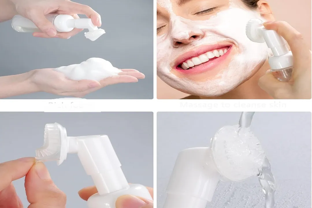 روش استفاده از فوم شستشو صورت براش دار